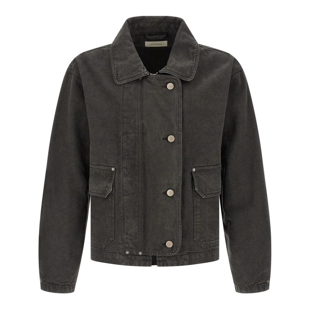 Mfpen Mannelijk Grijs Jassen Heren, L, Katoen, Courier Jacket