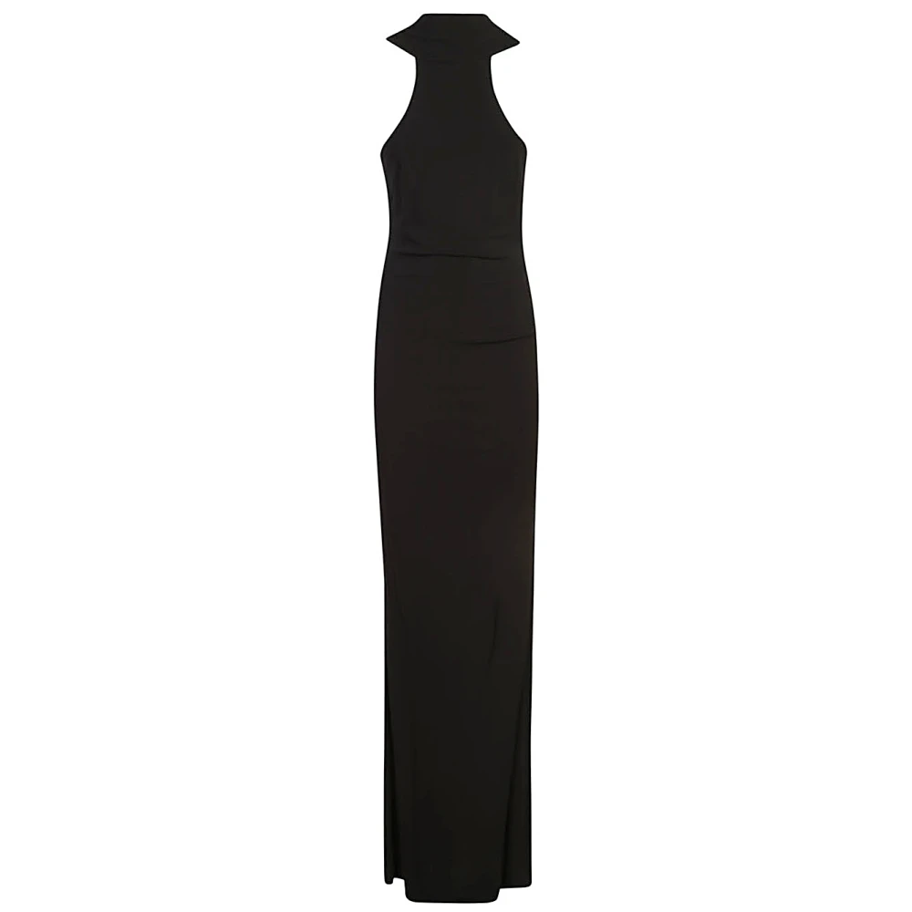 Elisabetta Franchi Zwarte Jurk Aw24 Damesmode Black Dames