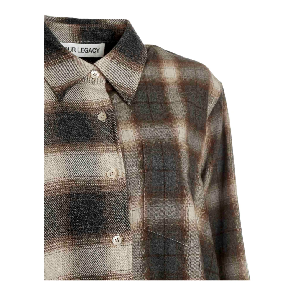 Our Legacy Oversized geruite flanellen schort Multicolor Dames
