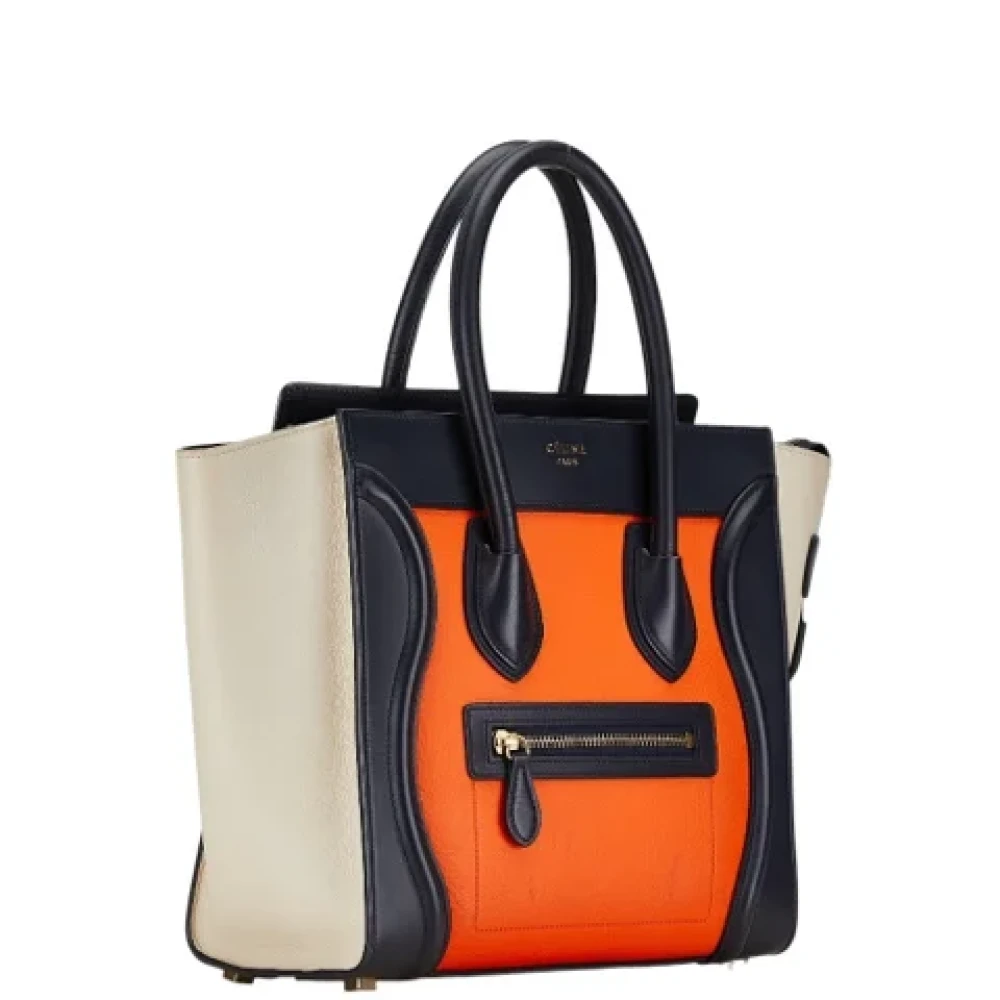 Celine Vintage Pre-owned Leather celine-bags Orange Dames