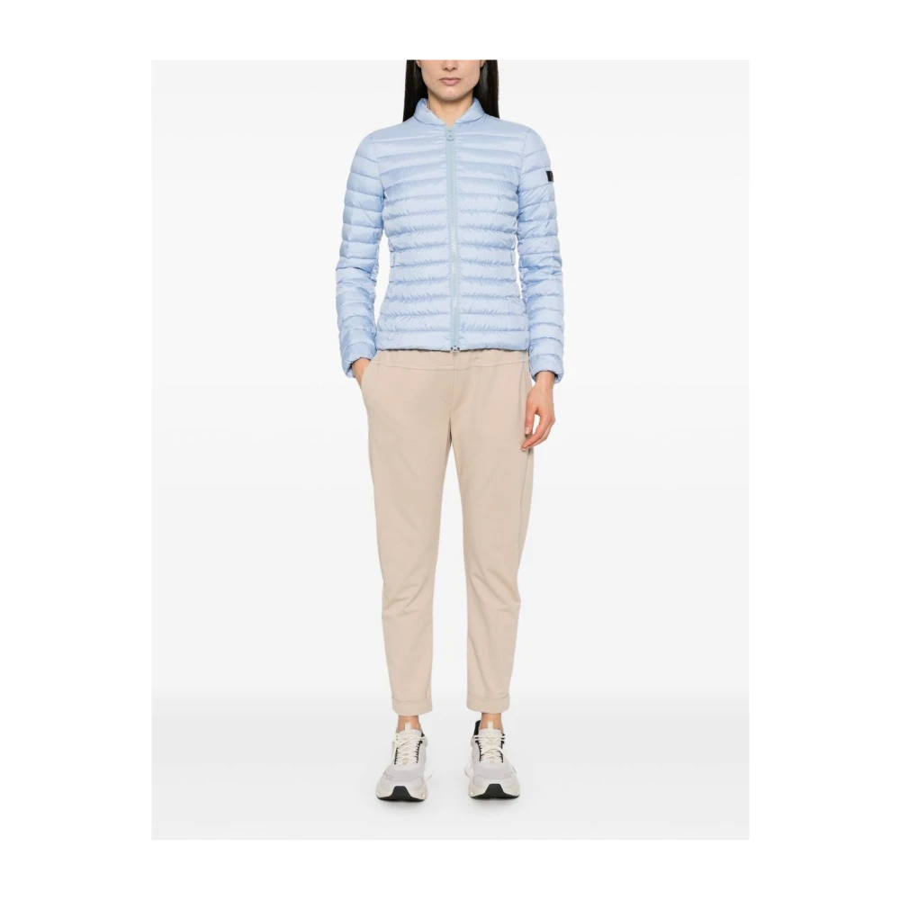 Peuterey Heldere Blauwe Gewatteerde Jas Blue Dames