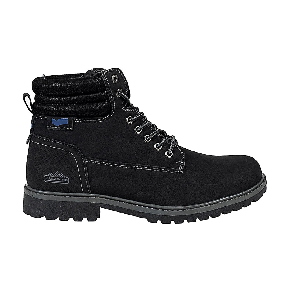 GAS Lace-up Boots Black Heren