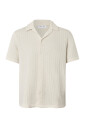 textured-short-sleeved-beige-shirt