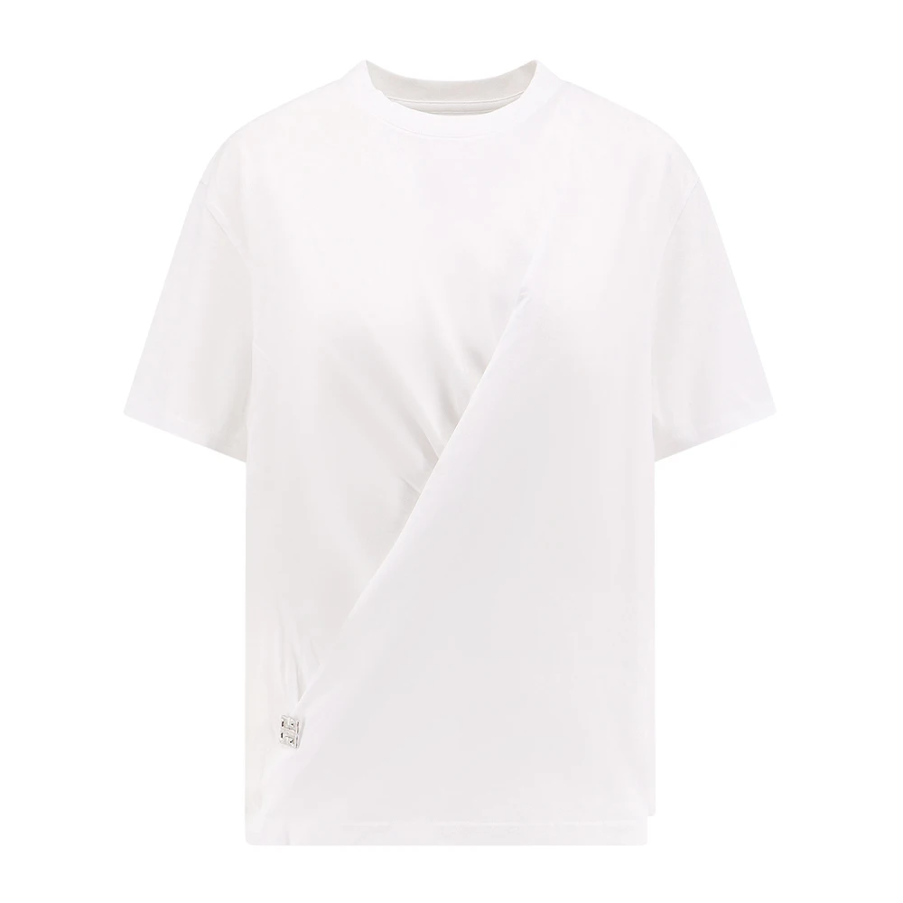 Givenchy 4G Detail Katoenen T-Shirt White Dames