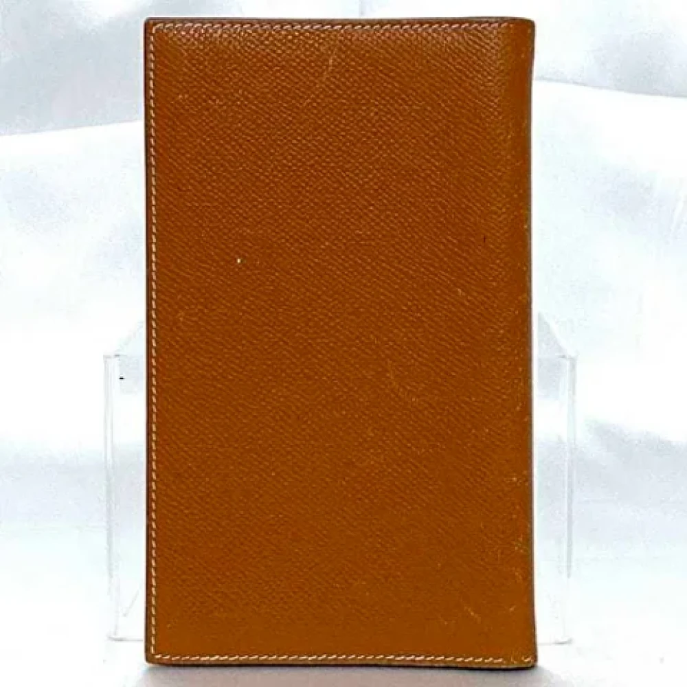 Hermès Vintage Pre-owned Leather home-office Brown Dames