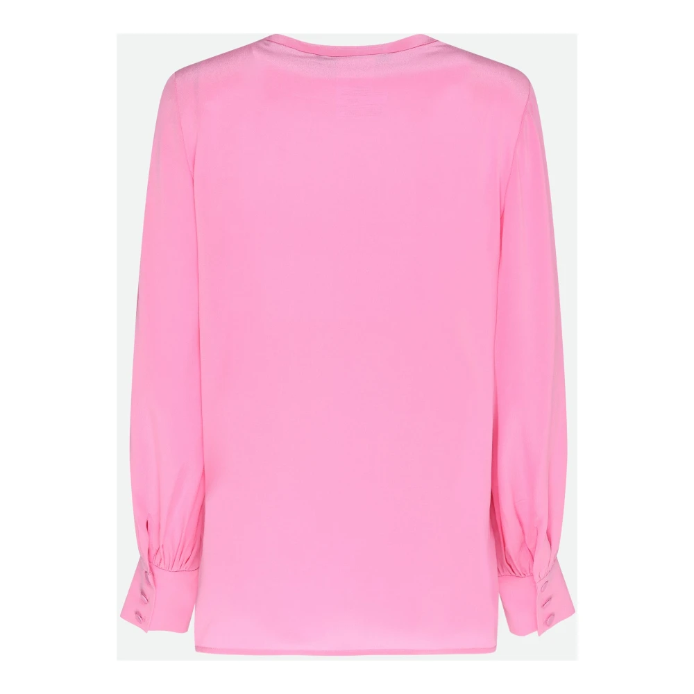 Max Mara Studio Roze Blouse Elegante Stijl Pink Dames
