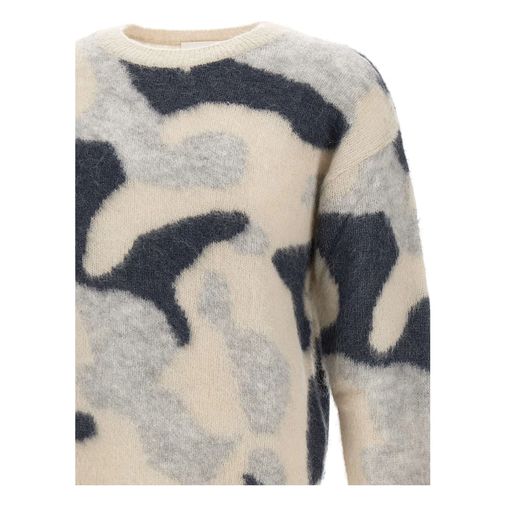 closed Gebreide trui met patroon in grijs Multicolor Heren