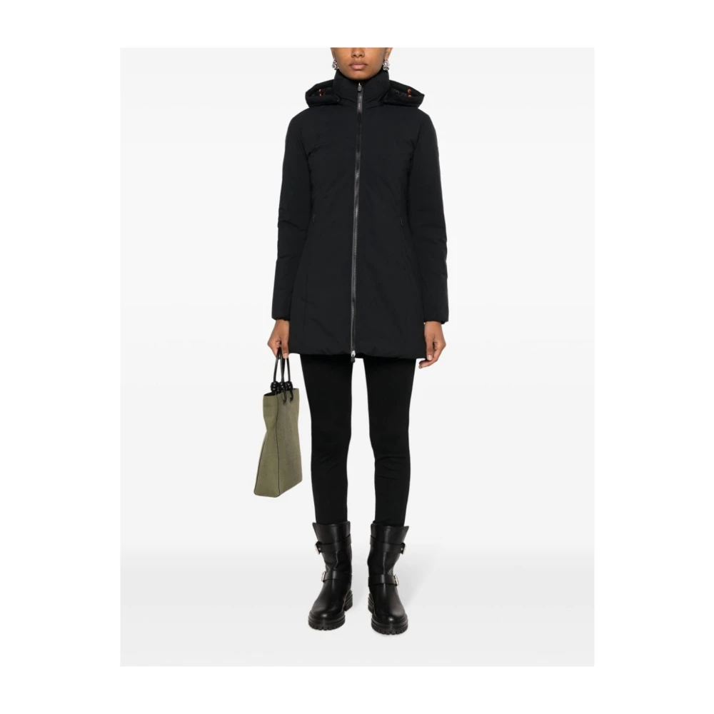 Save The Duck Raquel Hooded Parka Jas Black Dames