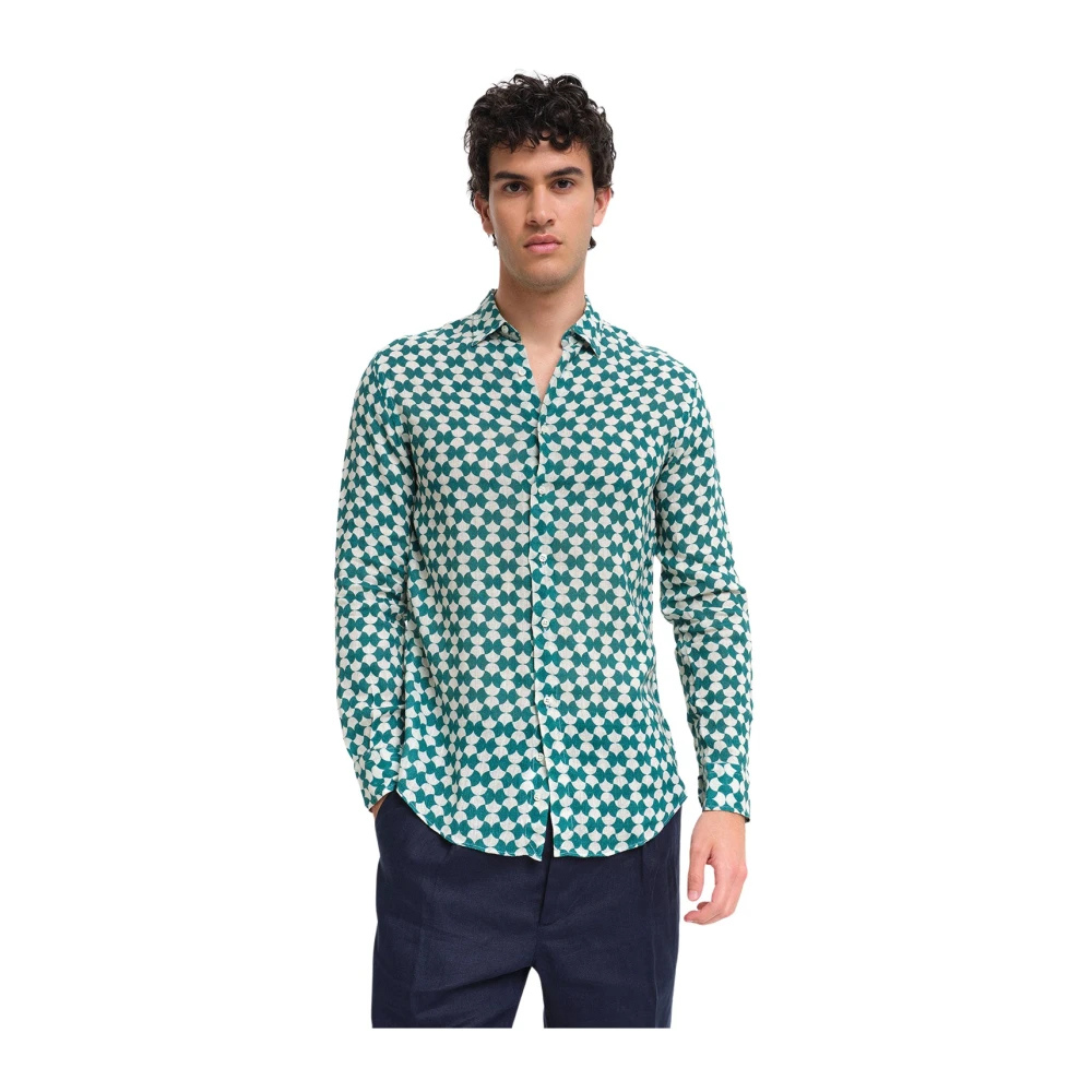Peninsula Zomer Linnen Overhemd Multicolor Heren
