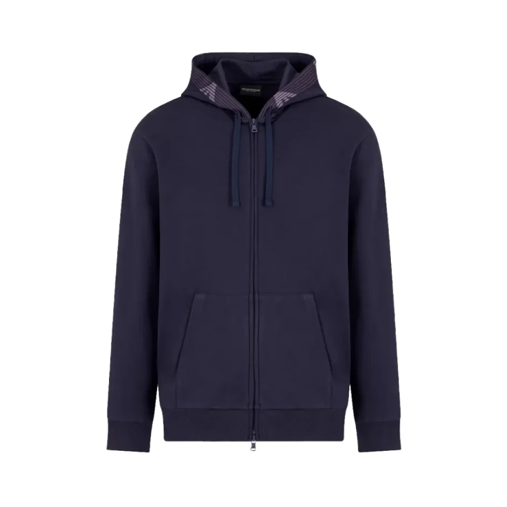 Emporio Armani Mannelijk Blauw E Line Eagle Sweater