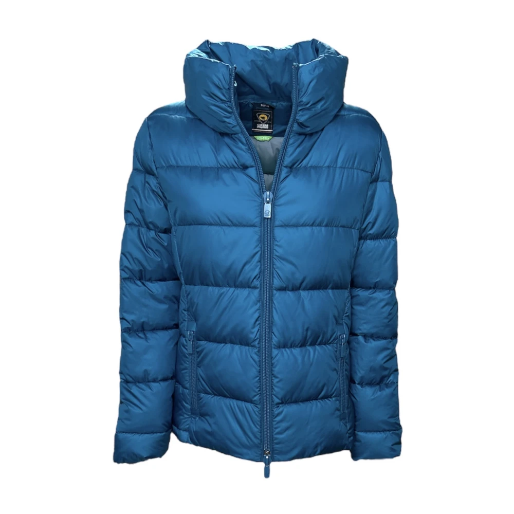 Ciesse Piumini Stijlvolle Parka met Gouden Rits Blue Heren