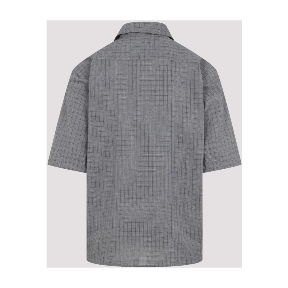 Acne Studios Stijlvolle korte mouwen overhemd Gray Heren
