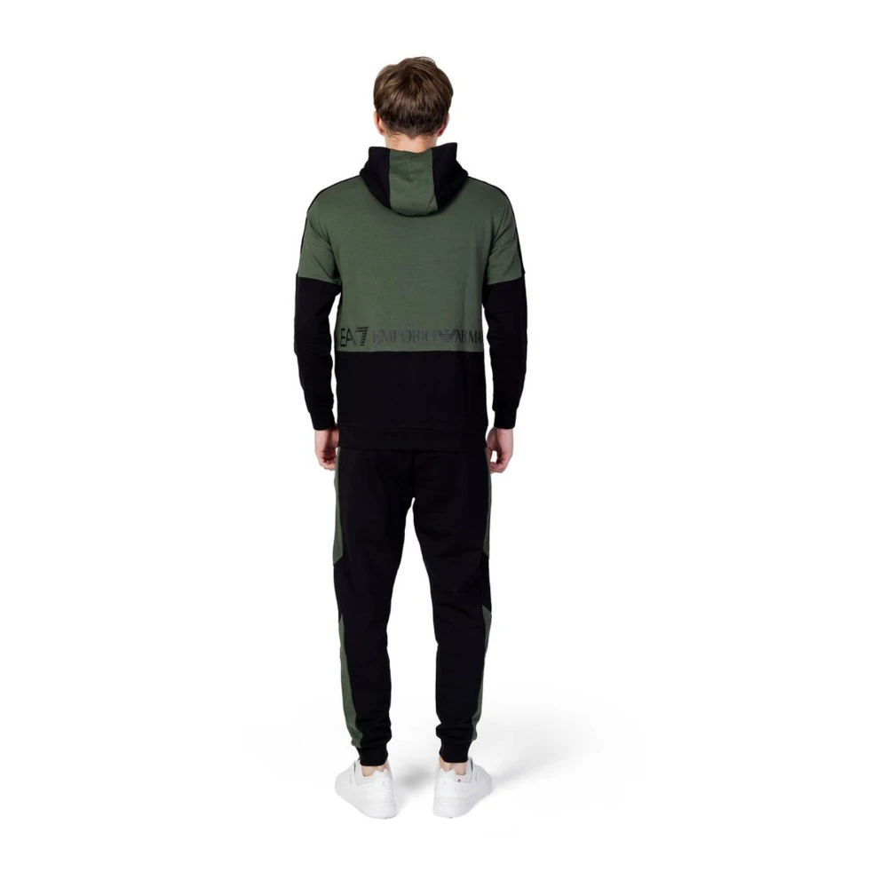 Emporio Armani EA7 Katoenen Track Sweatsuit Green Heren