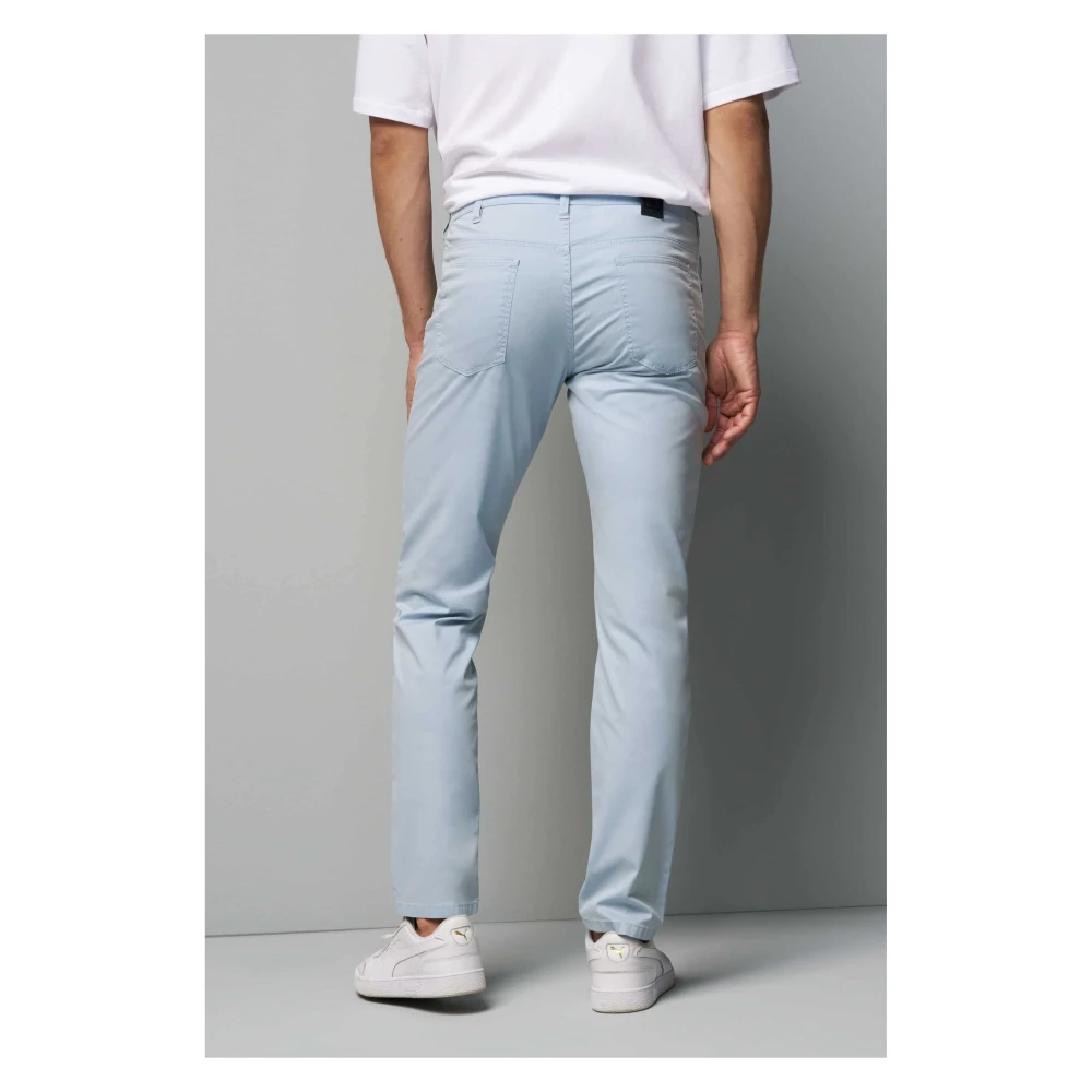 Meyer Slim-Fit Jeans met Microstructuur Blue Heren