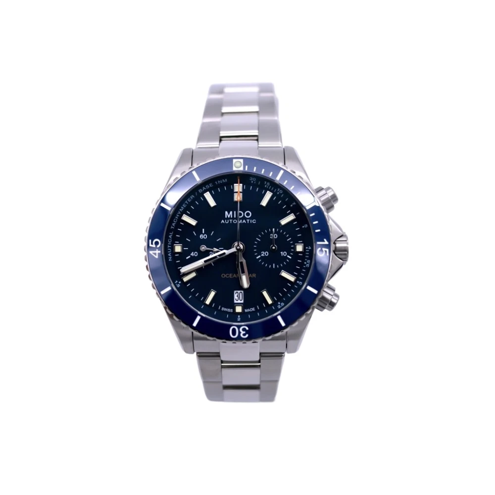 Mido Ocean Star Chronograph Blue, Herr