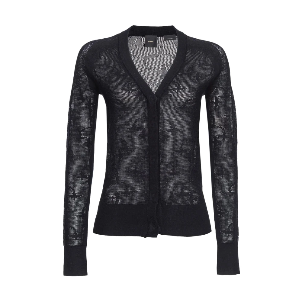 Pinko Wol en Kasjmier Vest Black Dames