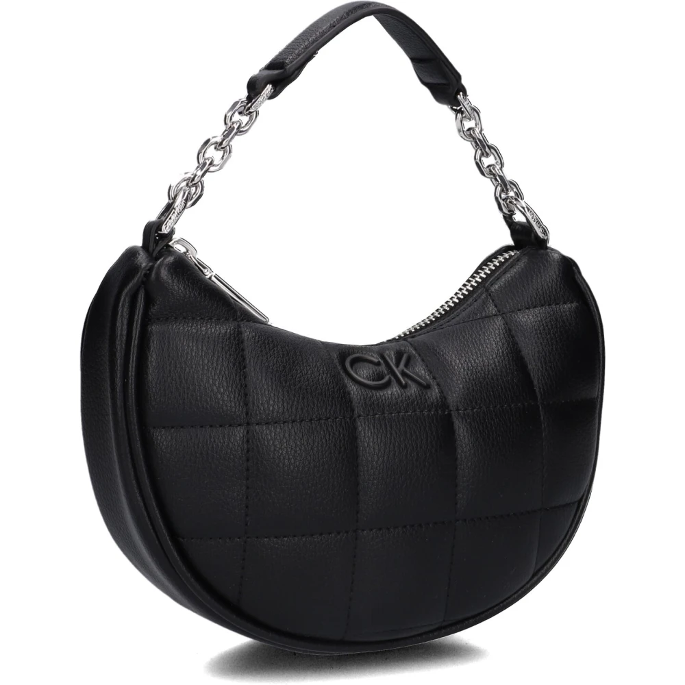 Calvin Klein Crossbody bags Square Quilt Schwarze Handtasche K60K in zwart