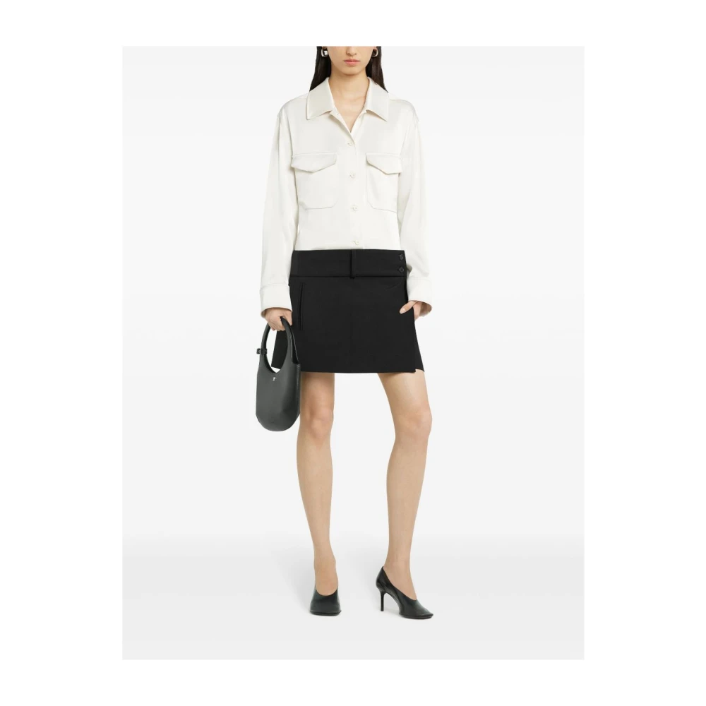 Courrèges Witte Blouse met Zakken White Dames