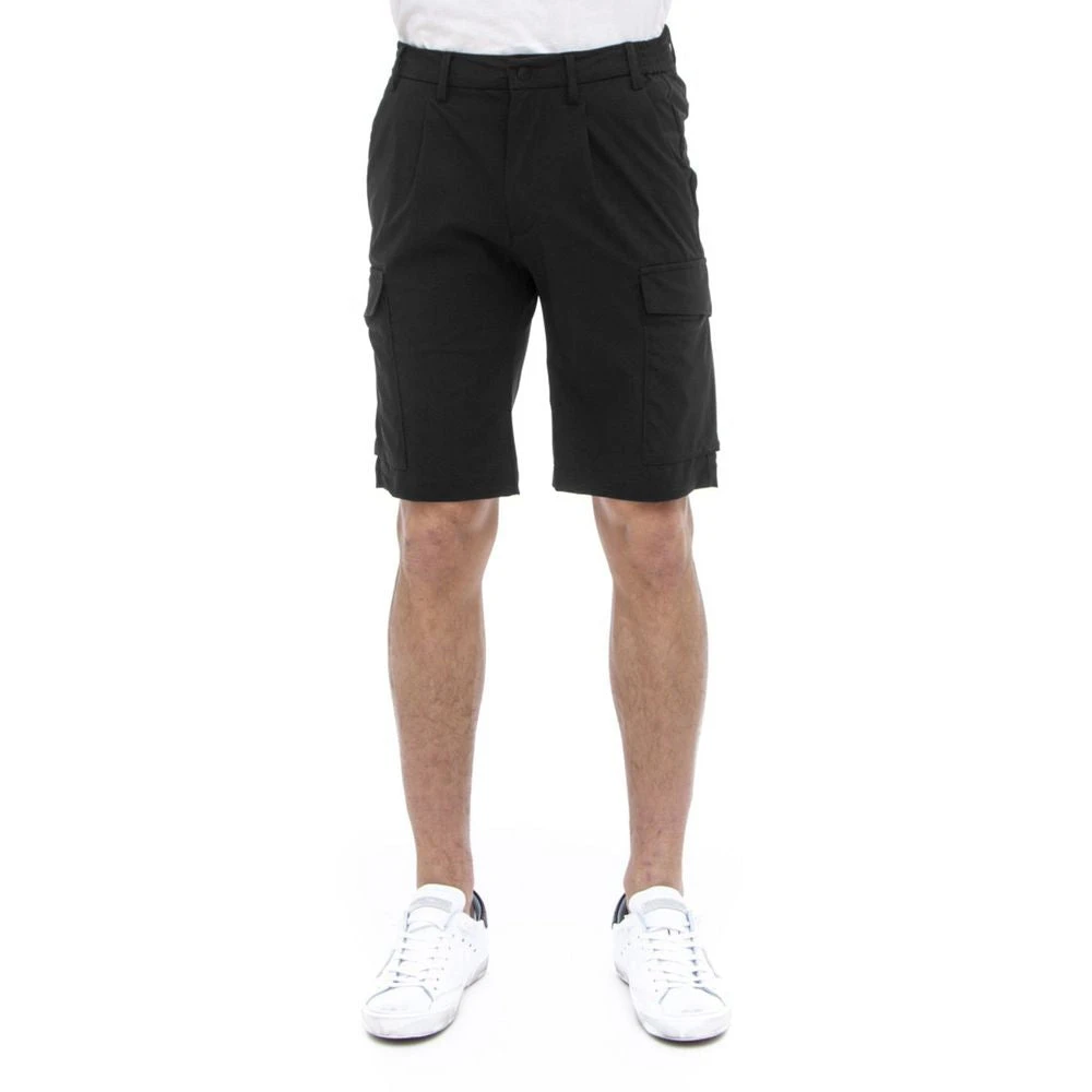 People of Shibuya Technische elastische shorts met cargozakken Black Heren