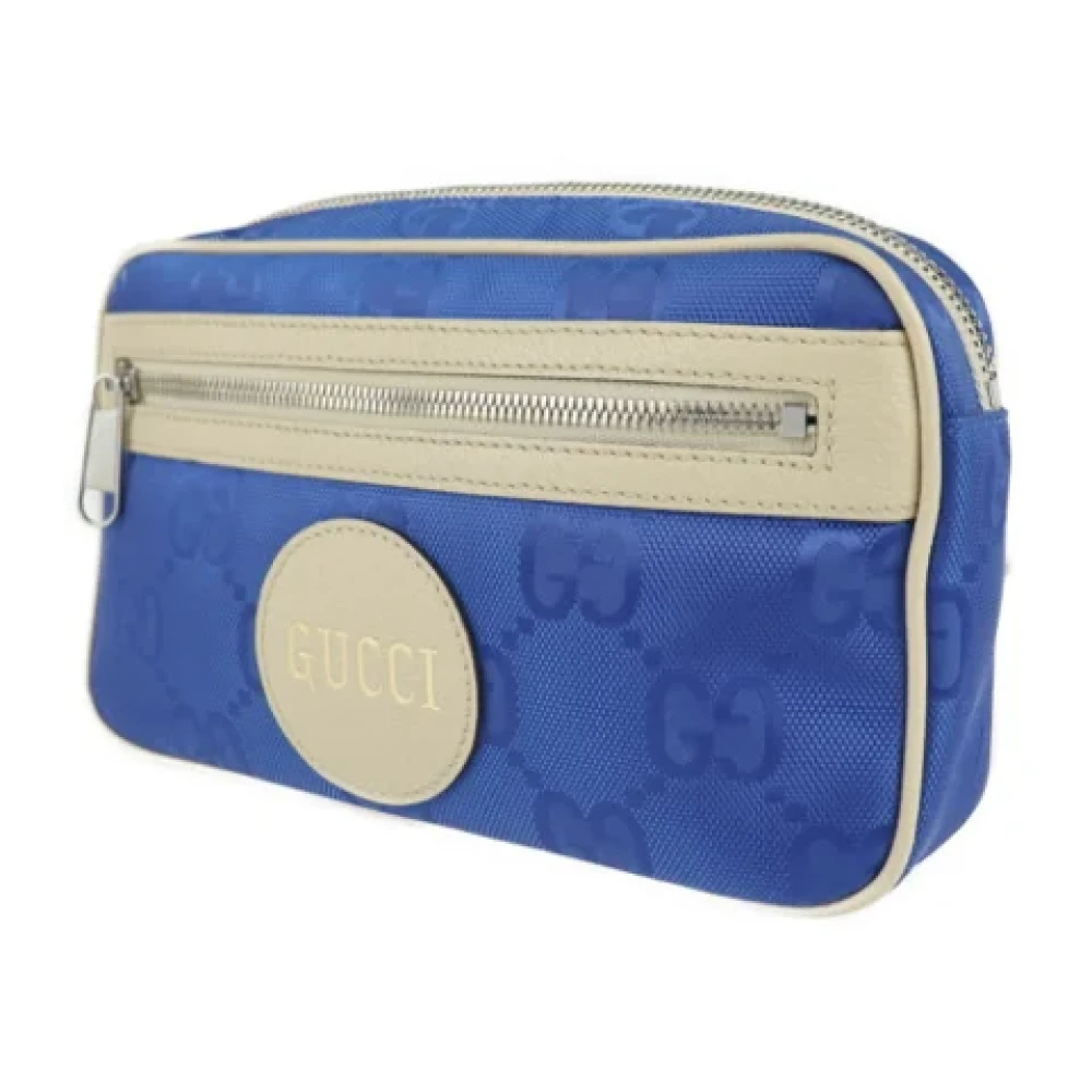 Gucci Vintage Pre-owned Leather crossbody-bags Blue Dames
