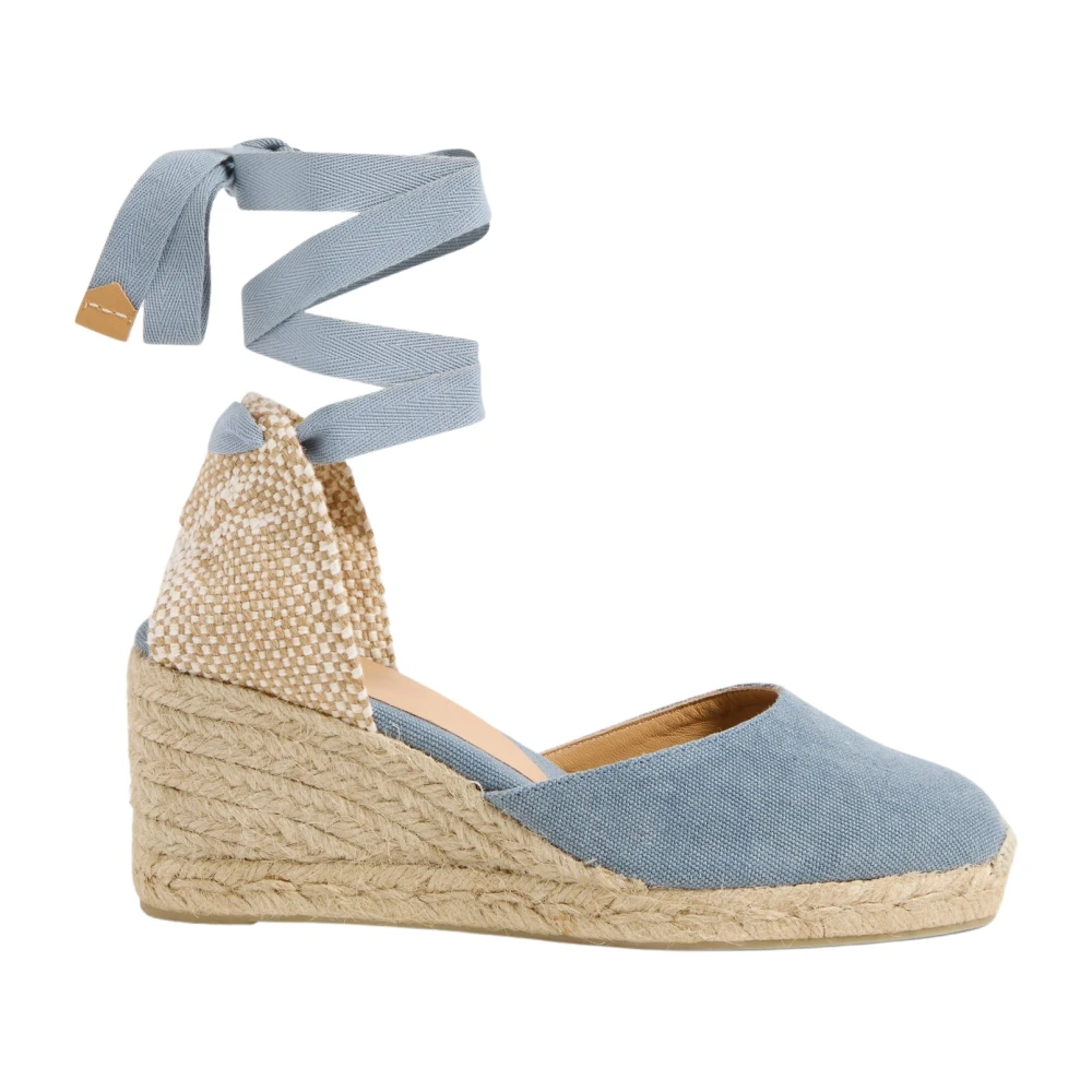 Castañer Women's Blue Wedges, 8 Uk, Alpargatas Cuña
