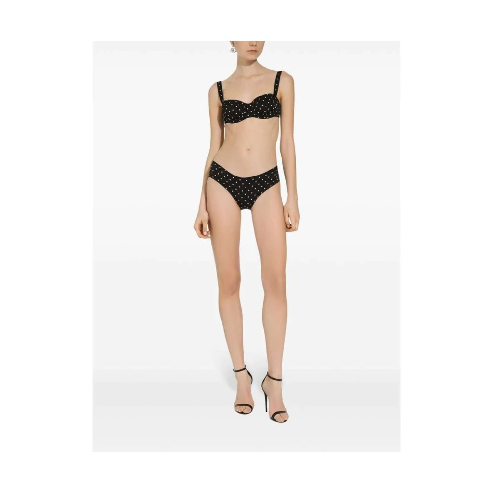 Dolce & Gabbana Polka Dot Voorgevormde Beugel BH Black Dames