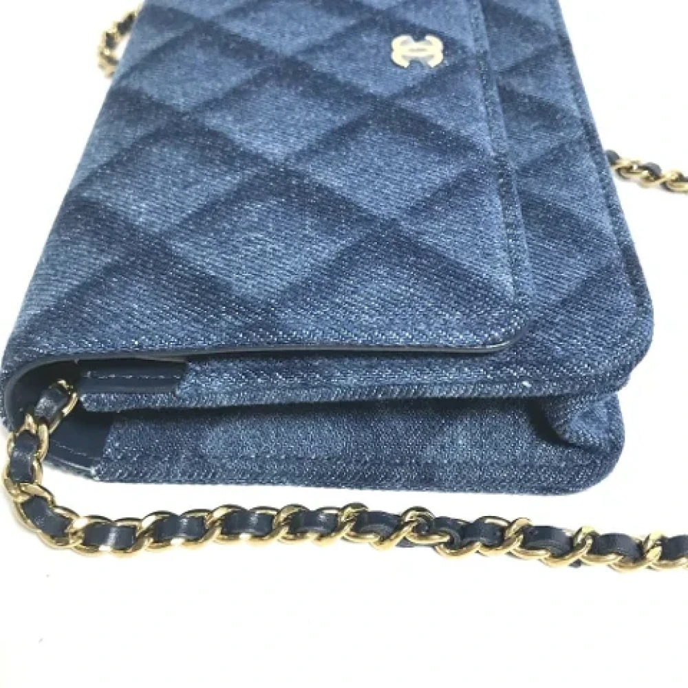 Chanel Vintage Pre-owned Denim chanel-bags Blue Dames