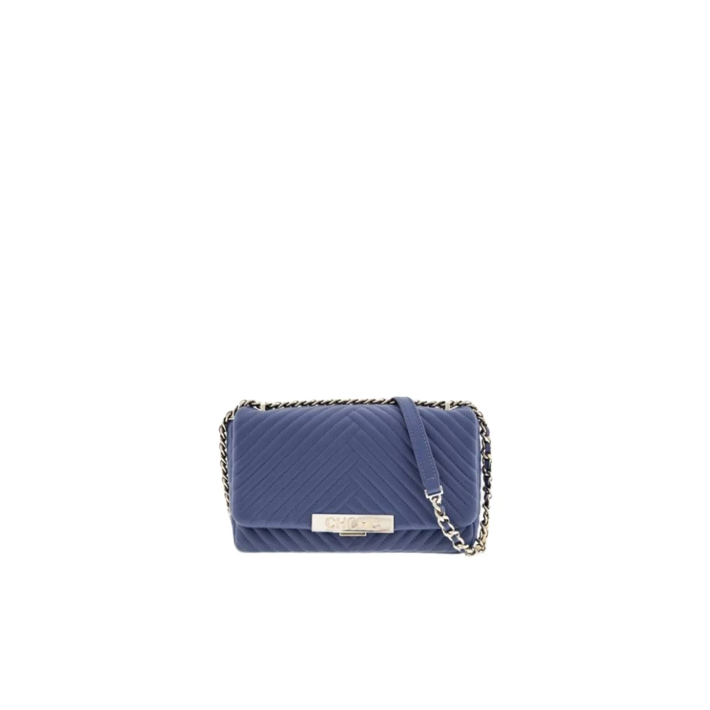 Carolina Herrera Blauwe Bimba 9 Spike Leren Tas Blue Dames