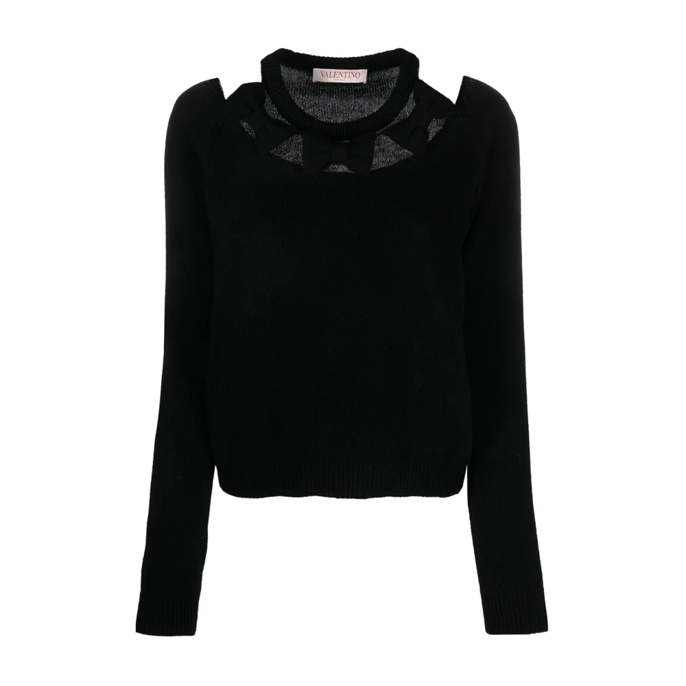 Valentino Garavani Stijlvolle Sweater met Uniek Ontwerp Black Dames