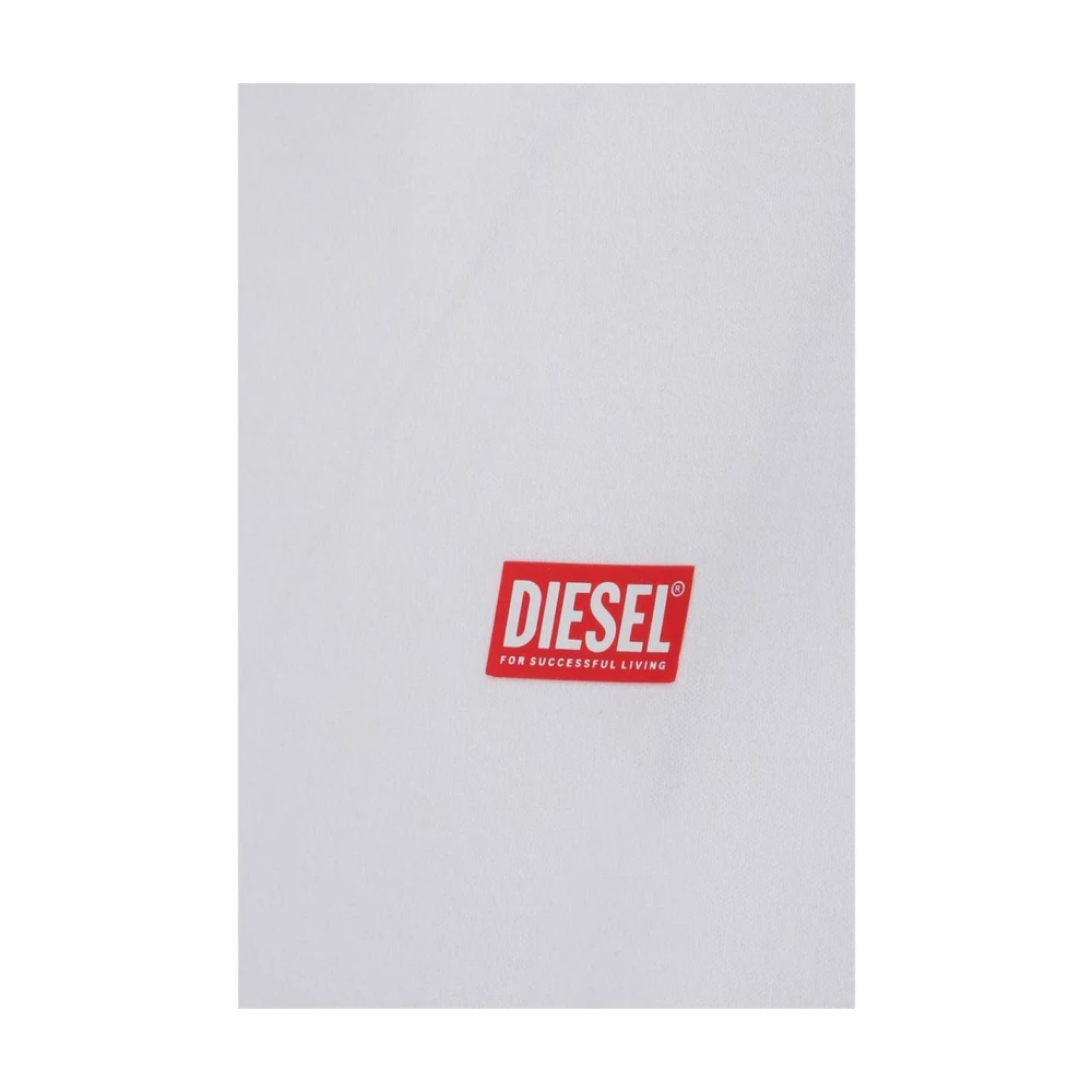 Diesel Monochrome Crew Neck T-shirt White Heren