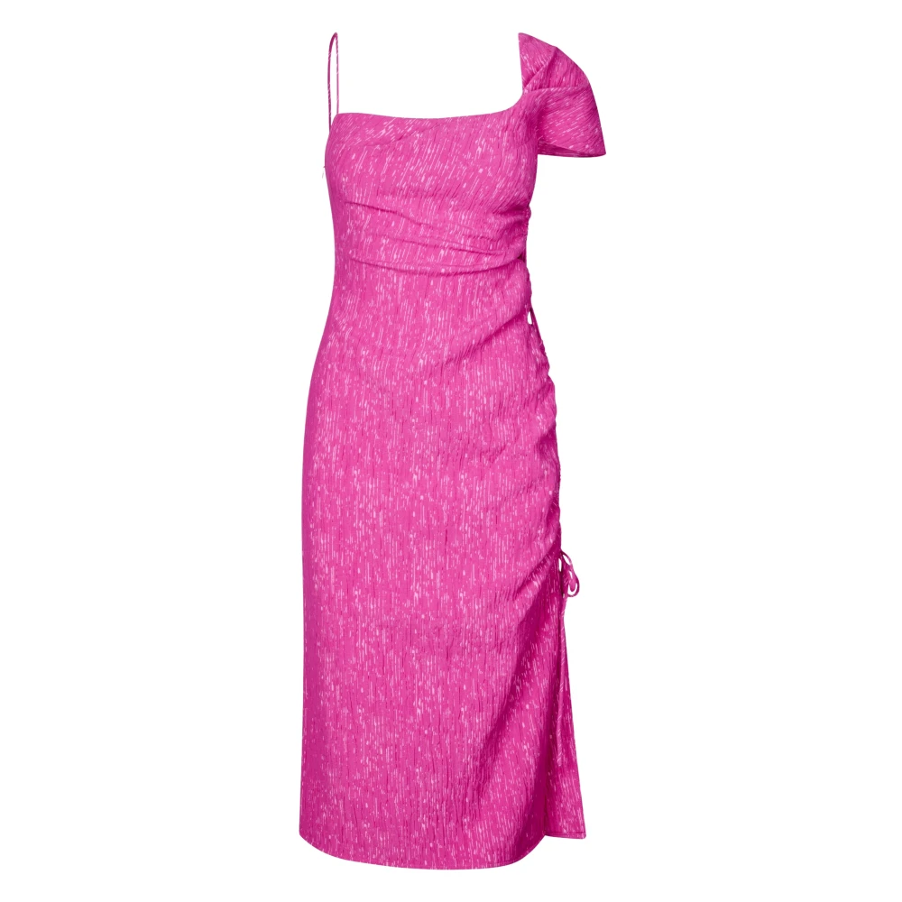 Stine Goya Pink Chic Pleated Stretch Dress - Female - Party Dresses - M - Dresses