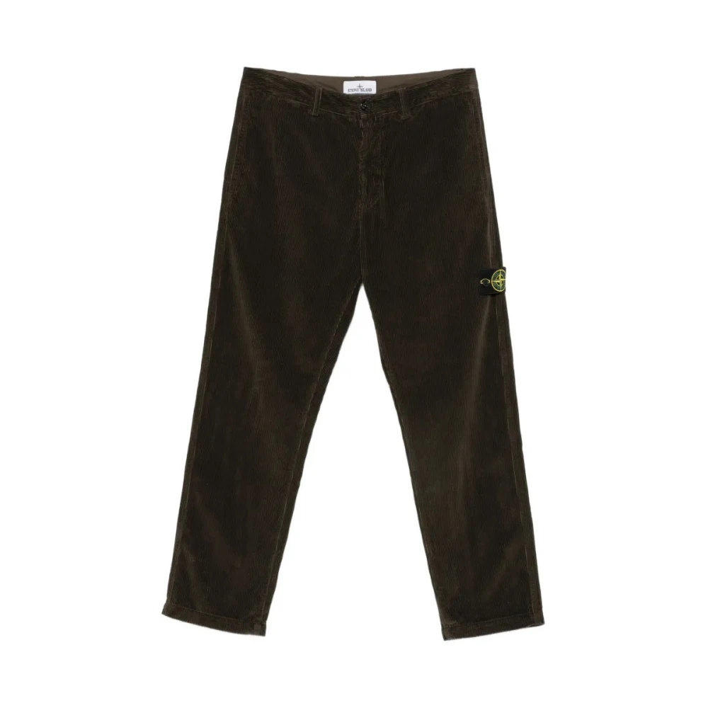 Stone Island Pantalone Regular - Male - Straight Trousers - Gray - W32 - Trousers