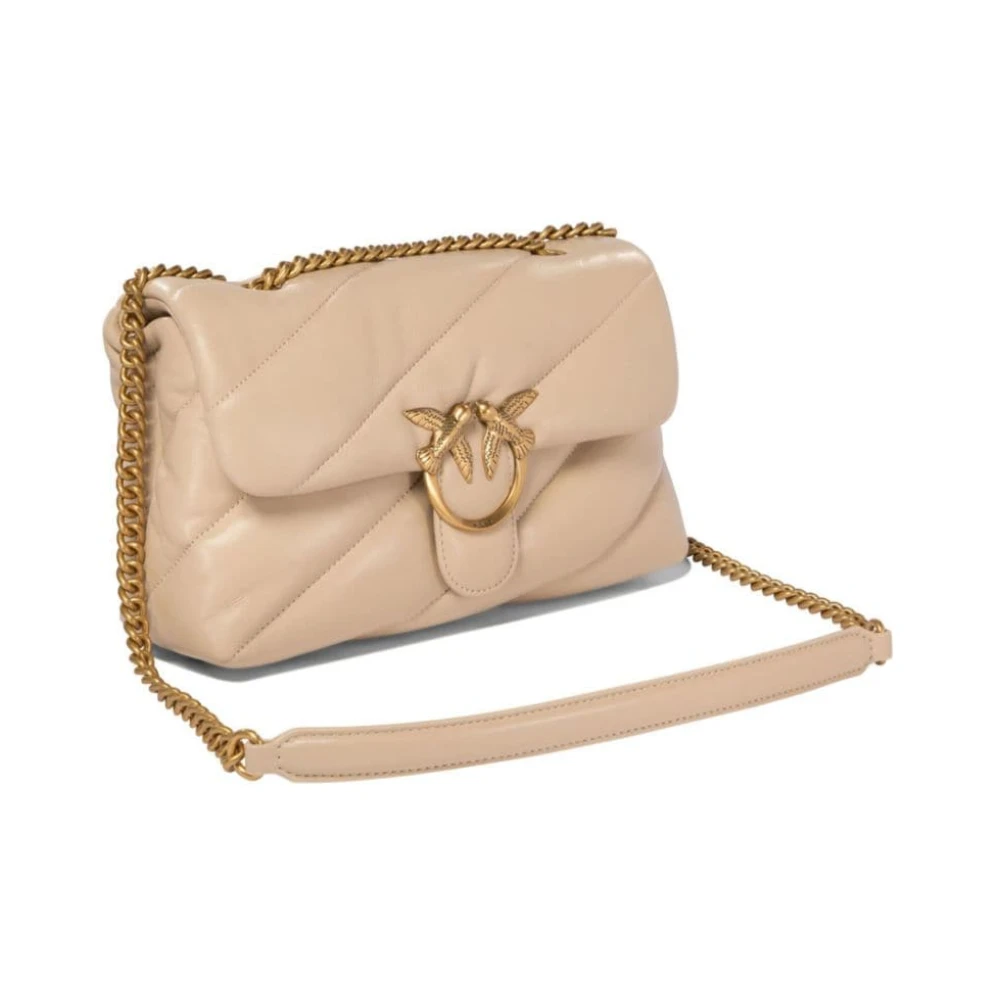 pinko Beige Schoudertas voor Vrouwen Beige Dames