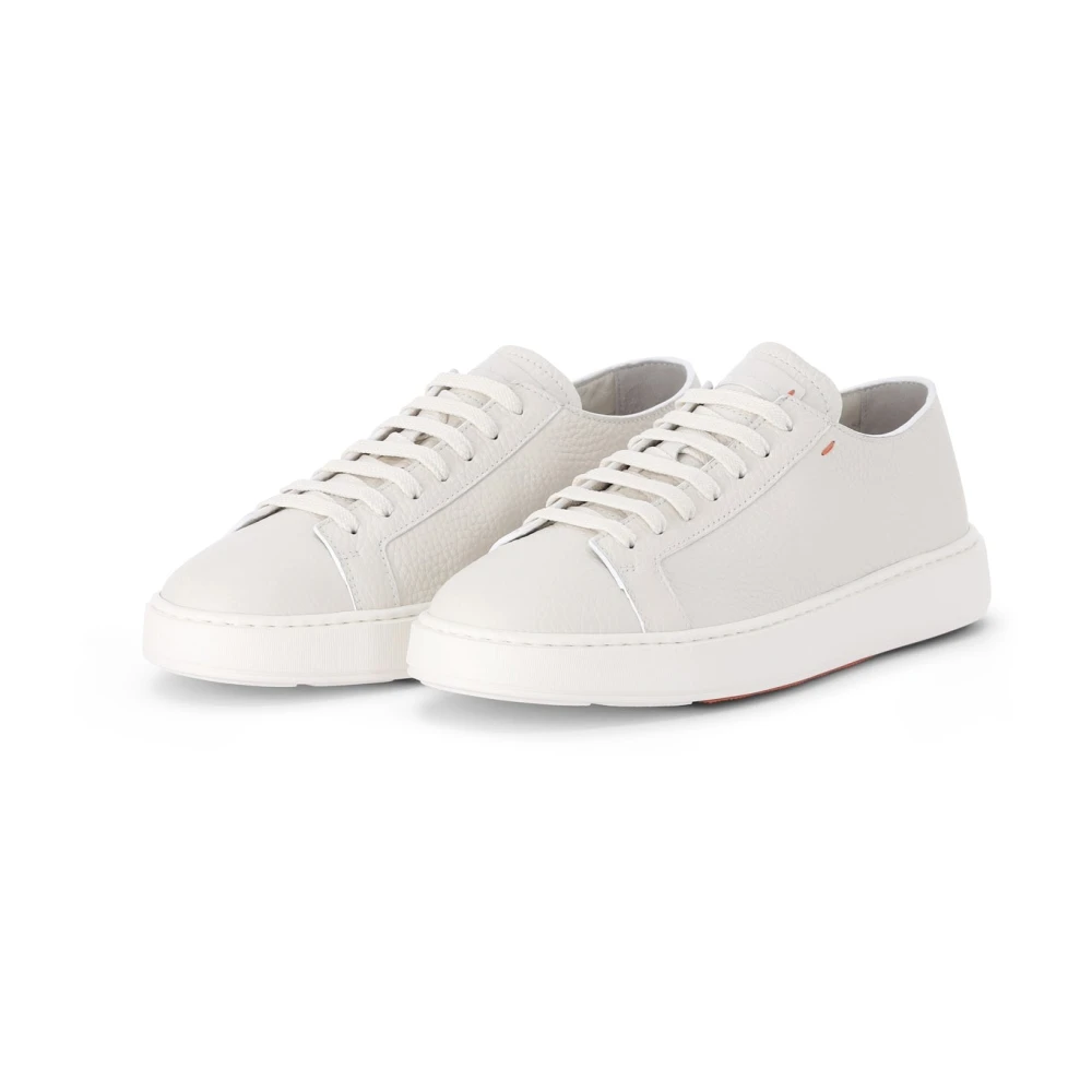 Santoni Uomo Bianco Scarpe, 44 Eu, New, - Immagine 2