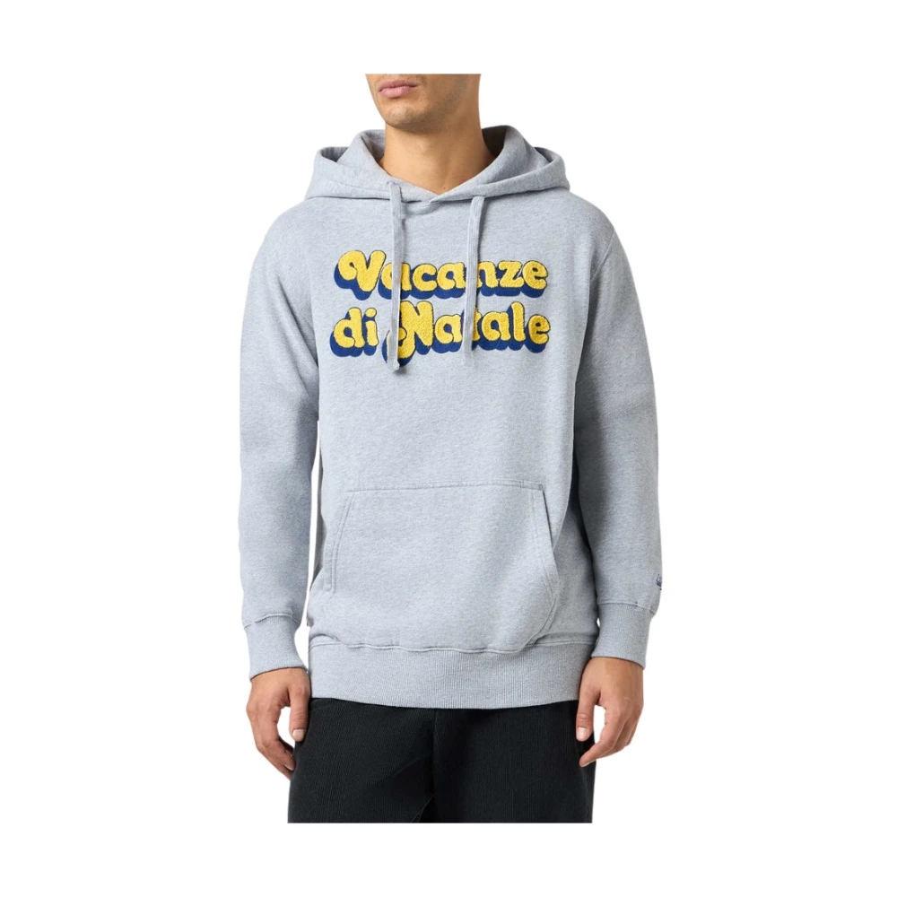 MC2 Saint Barth Grijze Tribeca Holiday Edition Logo Sweatshirt Gray Heren