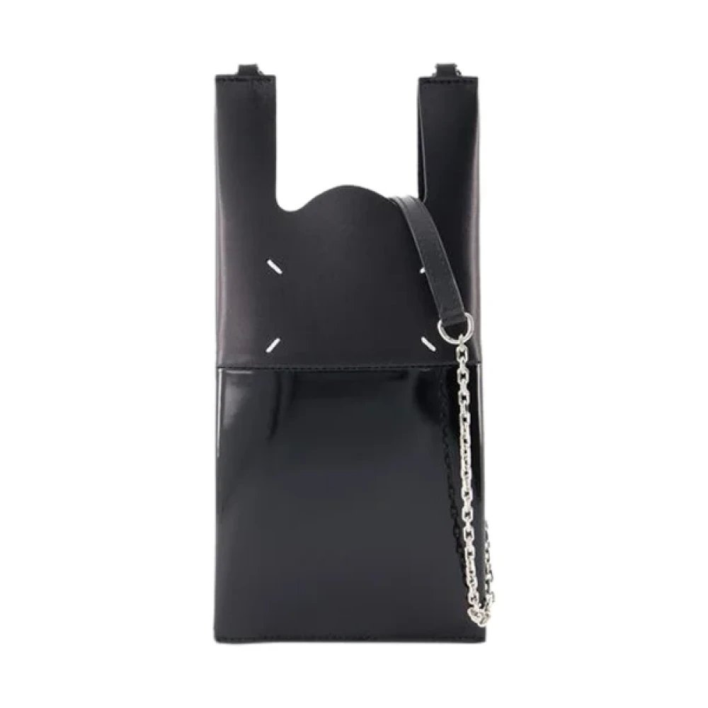 Maison Margiela Leather shoulder-bags Black Dames