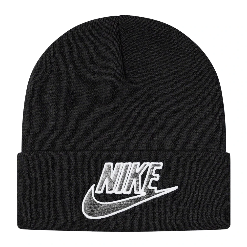 Nike Limited Edition Snakeskin Beanie Zwart Black Unisex