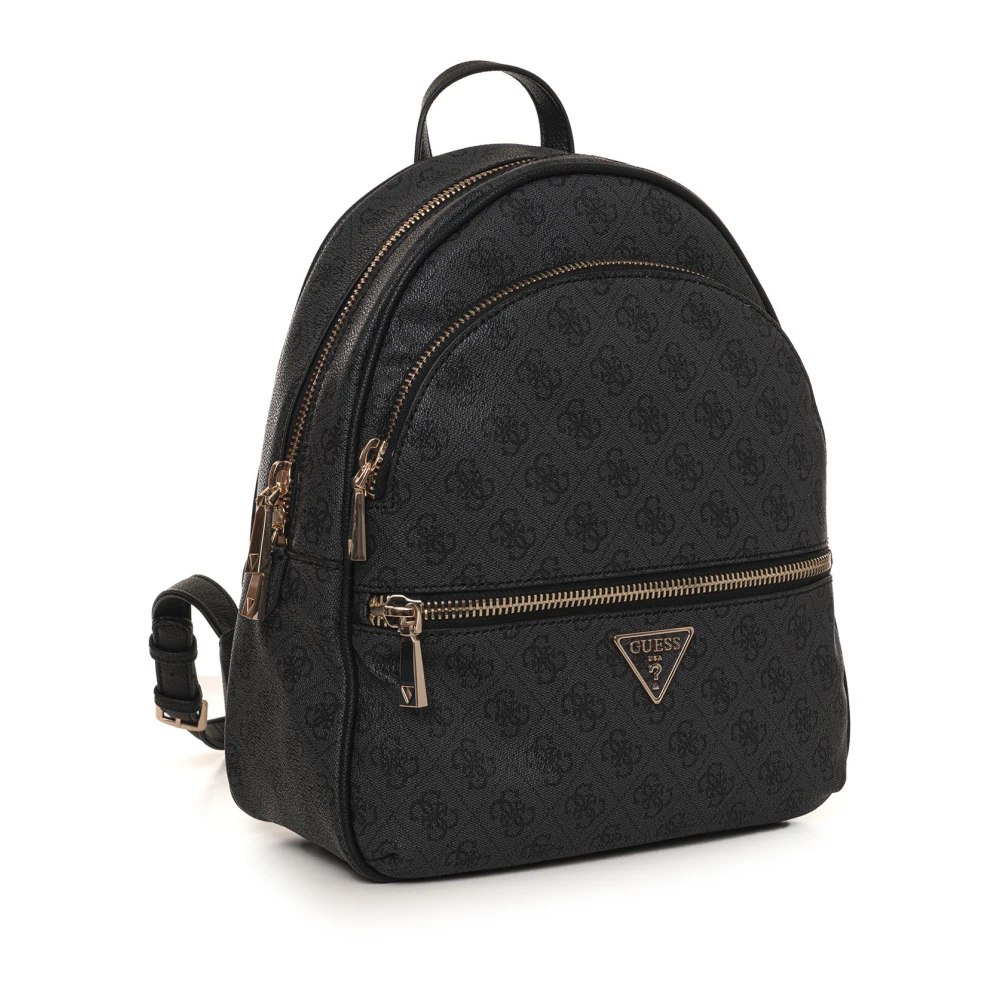 Guess Stijlvolle Rugzak met Verstelbare Banden Black Dames