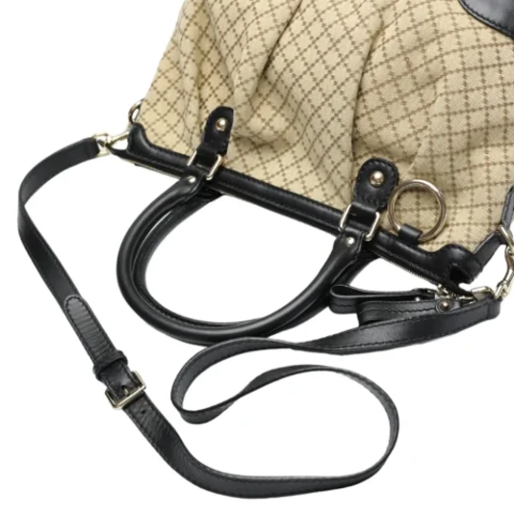 Gucci Vintage Pre-owned Canvas gucci-bags Beige Dames