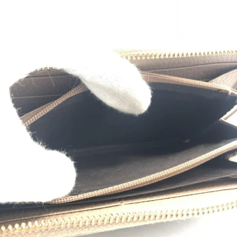 Gucci Vintage Pre-owned Canvas wallets Beige Dames