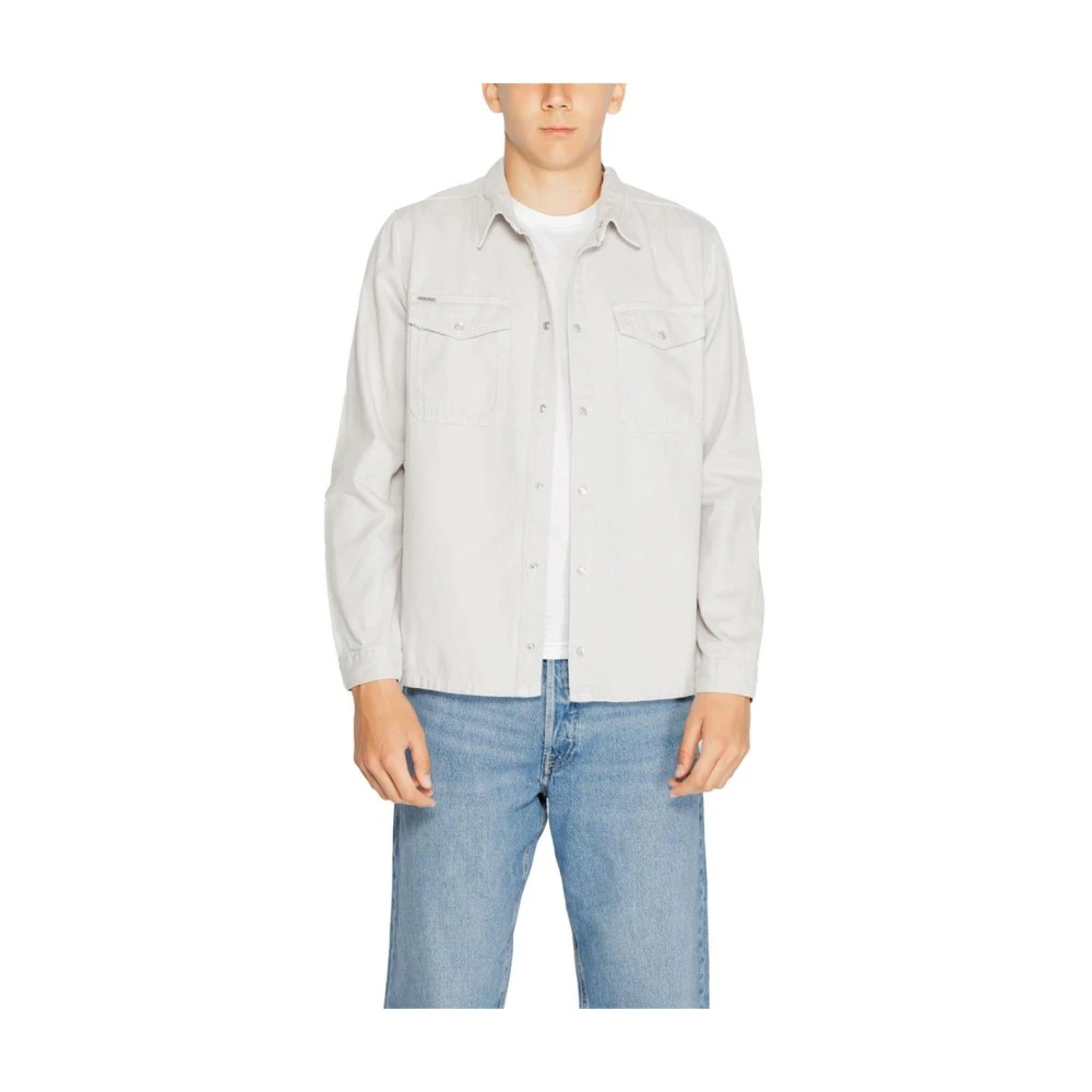 Antony Morato Men's Gray Cotton Shirt Fall/Winter Collection