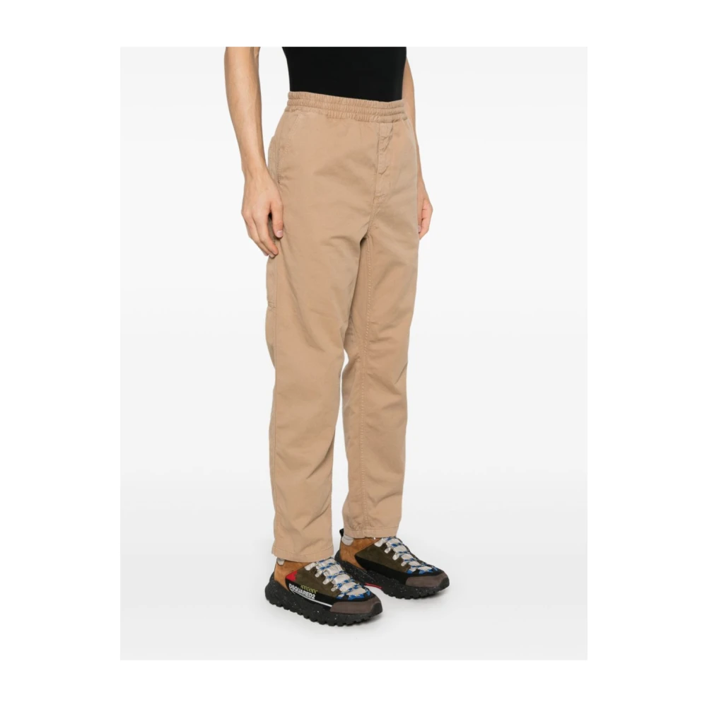 Carhartt WIP Twill Geweven Elastische Broek Duif Grijs Gray Heren