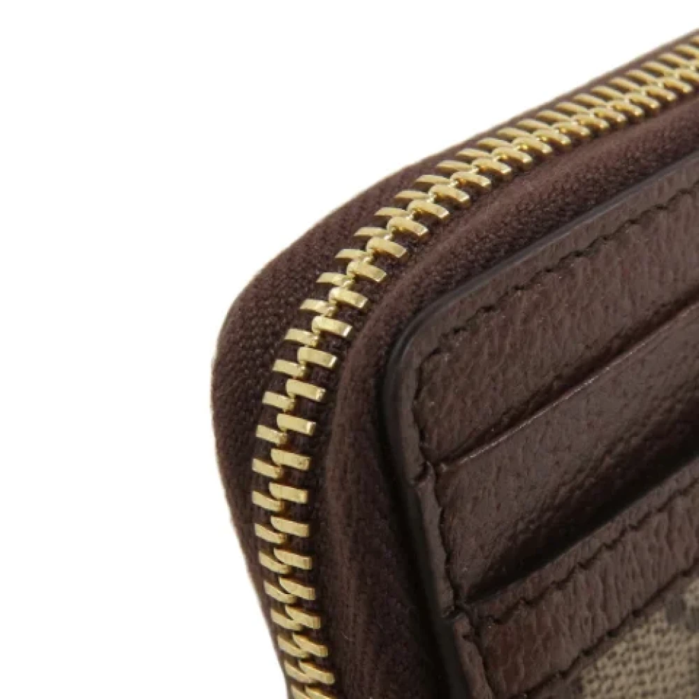 Gucci Vintage Pre-owned Plastic wallets Brown Dames