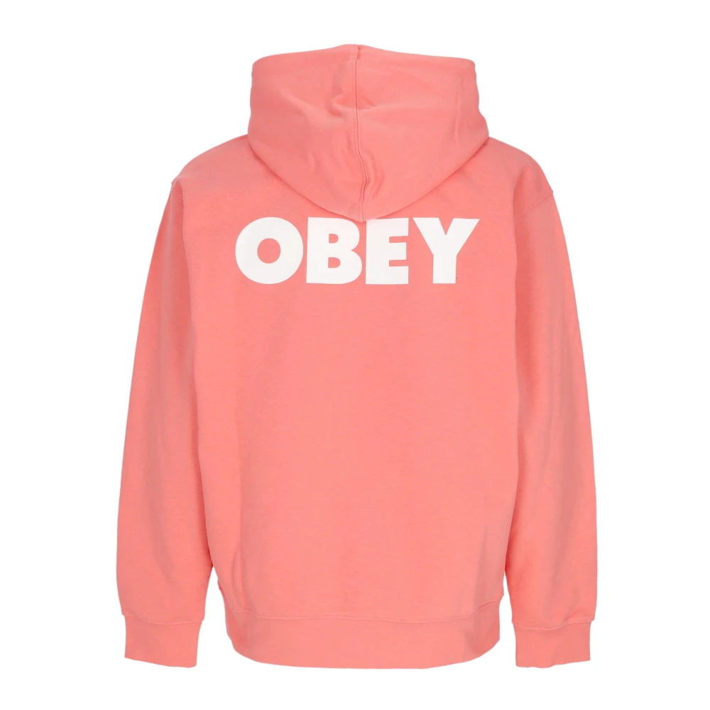Obey Lichtgewicht Hoodie Franse Terry Pink Heren