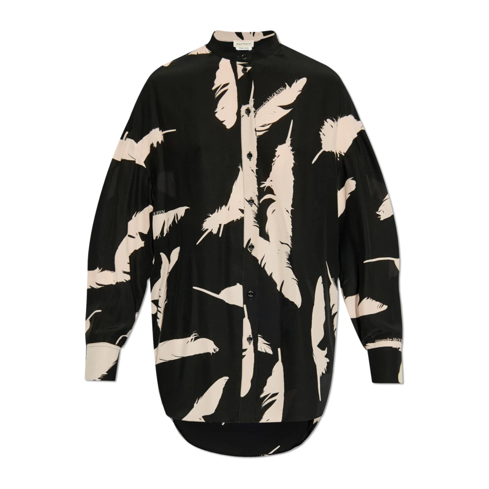 Alexander mcqueen Zijden overhemd Black Dames