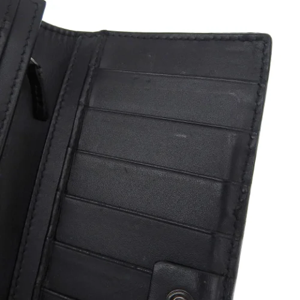 Gucci Vintage Pre-owned Leather wallets Black Dames