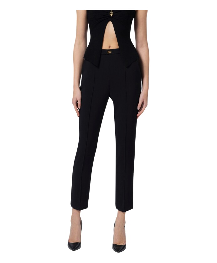 pantalon-evase-noir-en-crepe-stretch