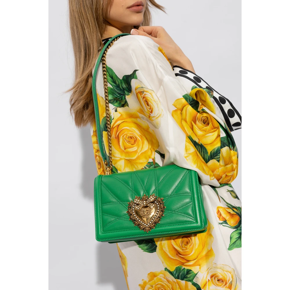 Dolce & Gabbana Toewijding Medium schoudertas Green Dames