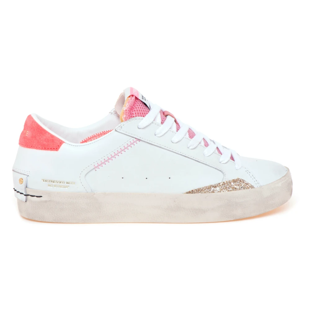 Crime London Distressed Sneaker Dames Schoenen Wit