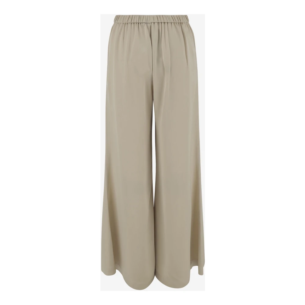 By Malene Birger Wijd uitlopende Acetaatmix Broek Oester Grijs By Herenne Birger Gray Dames